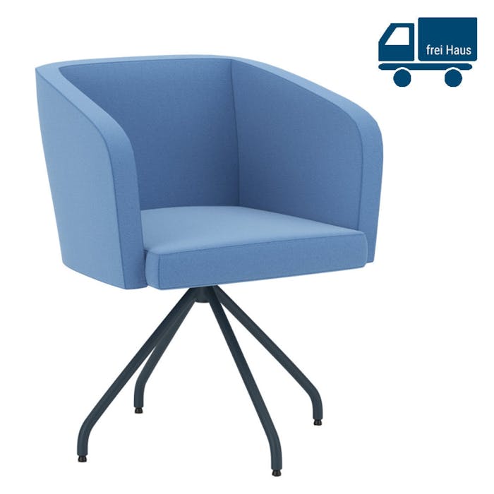 Fauteuil Pivotant HELLO 4S avec Accoudoir - Confort et Style dans une Variété de Couleurs et de Tissus