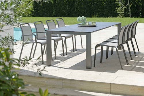 STERN® Chaise de Terrasse OSKAR Chaise Empilable - l'ajout gain de place pour votre espace terrasse