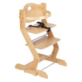 tiSsi® Ensemble de chaise haute pour enfants avec harnais - siège et repose-pieds réglables en hauteur, extrêmement stable, conçu de manière ergonomique
