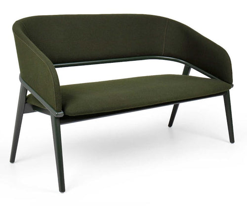 CASSALLO® Canapé design TAGADA MASS DOUBLE avec accoudoirs en bois de hêtre massif et tissus de haute qualité