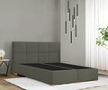 Lit Boxspring MODENA 30 avec tête de lit CUBE - lit tendance de haute qualité avec surface anti-dérapante et design élégant