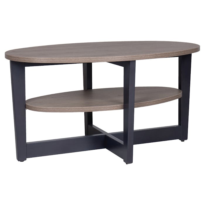 CASSALLO® Table d'Appoint CARTER 300 ovale - apparence élégante, hêtre massif, disponible en 2 tailles et dans différentes teintes