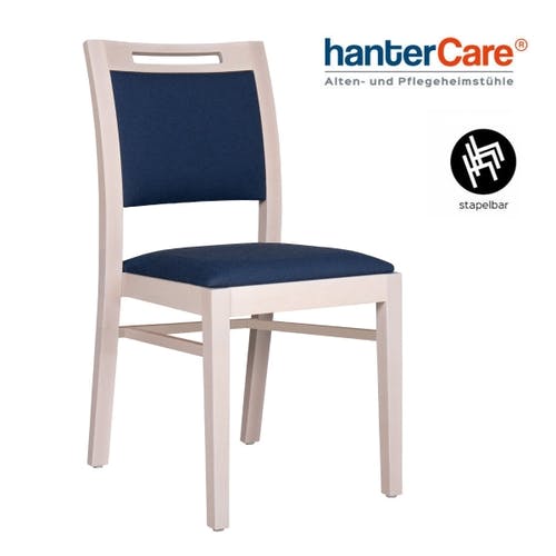 Chaise empilable pour seniors KATIA ZU EMP TP avec rembourrage facile à entretenir pour établissements de soins et hôtels