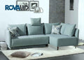 ROVALLO® Canapé-lit d'angle NILAS avec fonction lit d'appoint et ottomane - Lit double avec grand coffre de rangement