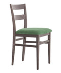 Chaise CRISTEL - chaise de restaurant moderne en bois de hêtre et en tissus et simili cuir de haute qualité