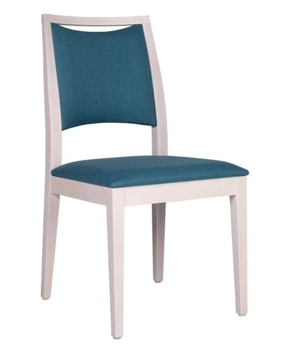 CASSALLO® Chaise DENISE 01 - classique et épuré avec un large choix de tissus d'ameublement et de teintes