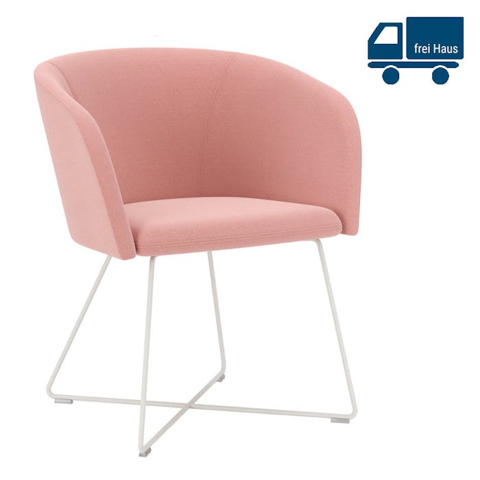 Fauteuil NAUDU KUFE avec accoudoir - construction de base unique disponible dans de nombreuses couleurs et tissus