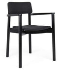 CASSALLO® Fauteuil MINE EMP EST CB - une chaise empilable en bois de hêtre massif et disponible en différents tissus