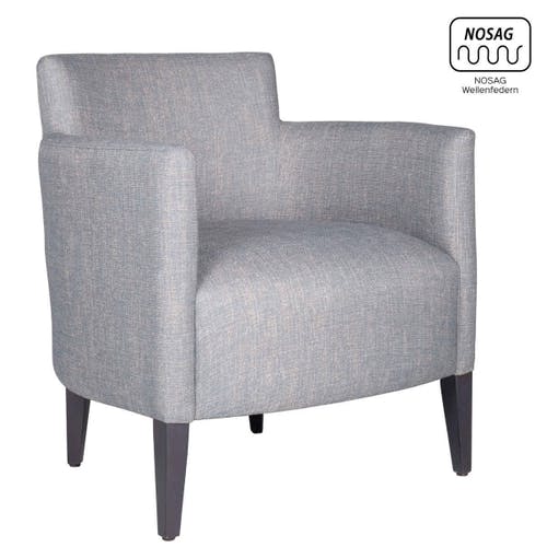Fauteuil design CASSALLO avec structure en bois de hêtre et suspension Nosag