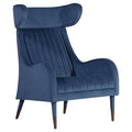 CASSALLO® Fauteuil design TULA - Qualité en bois de hêtre massif et tissus et simili cuir de haute qualité
