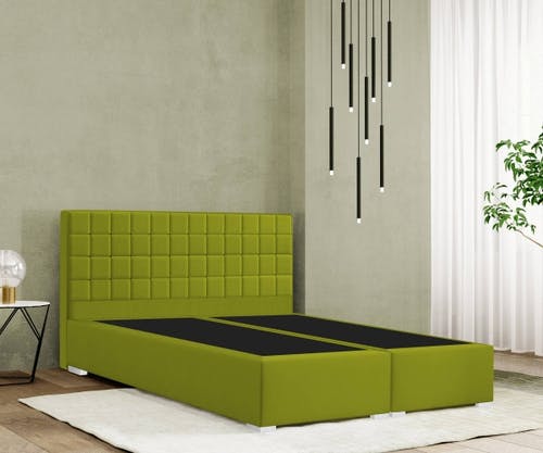Lit boxspring MODENA 30 avec tête de lit QUADRO - beau design intemporel, particulièrement de haute qualité et solidement fabriqué.