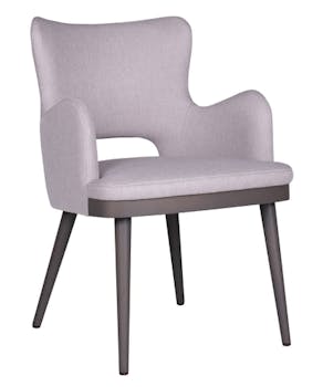 CASSALLO® Fauteuil KELLY FLOW HOLE MAPLE avec un large choix de tissus d'ameublement et de teintures