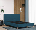 Lit boxspring PALERMO 20 avec tête de lit MOSAIC - finition de haute qualité avec un noyau en ressort Bonell durable et un cadre en bois stable