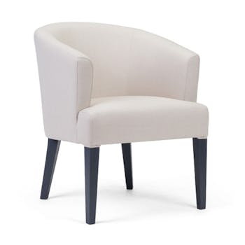 CASSALLO® Fauteuil design LUA - confortable et robuste en bois de hêtre massif et en tissus et simili cuir de haute qualité