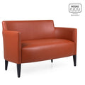 CASSALLO Canapé design PETRA DOUBLE avec tissu d'ameublement CERES, simili cuir SWING BASIC et cadre robuste