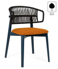 CASSALLO® Chaise COFFEE CORD - en frêne massif avec des tissus d'ameublement et des teintures de haute qualité
